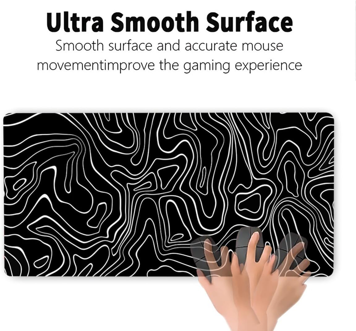 Gaming Mouse Pad - Non Slip Mouse Pad for Desk, Large Mouse Pad with Stitched Edges for Home Office