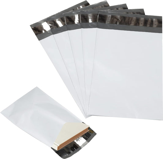 1500 Pack Secure Seal White Poly Mailers Shipping Bags - Safe Shipping with 14x17 Mailers Poly Bags - E-Commerce Poly Bags for Shipping - Self Sealing 2 Mil Poly Shipping Envelopes