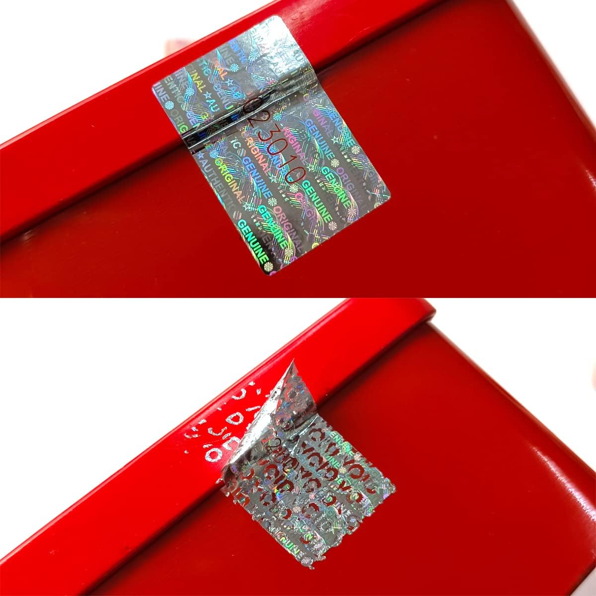 120Pcs Hologram Tamper Proof Stickers Security Tamper Evident Seal Warranty Void Original Genuine Authentic Holographic Labels/Stickers with Unique Serial Number(1.18X0.79 inch,Silver)