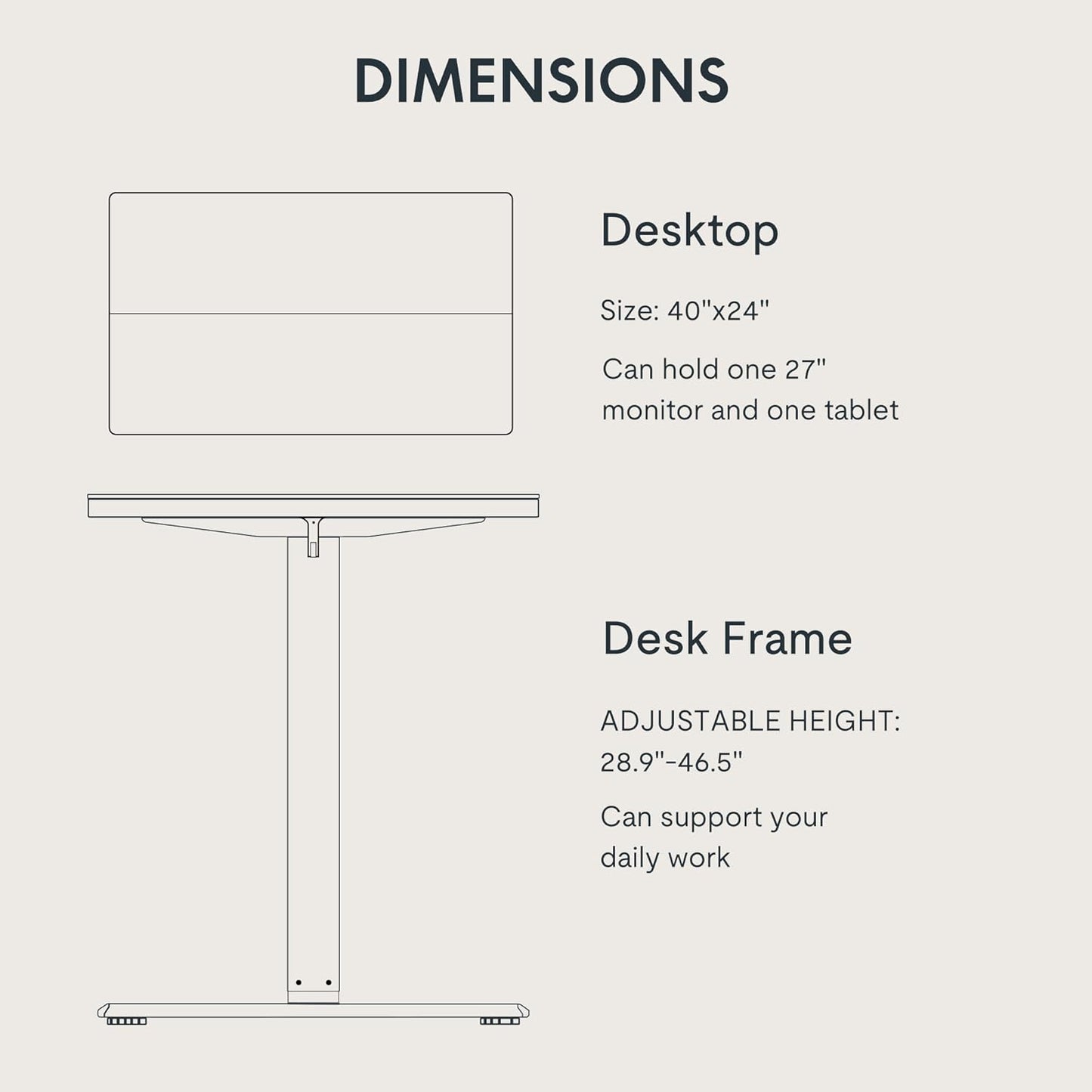 FLEXISPOT Standing Desk Electric Height Adjustable Desk with 40 x 24 Inch Splice Board, Home Office Computer Workstation, Maple Top + White Frame