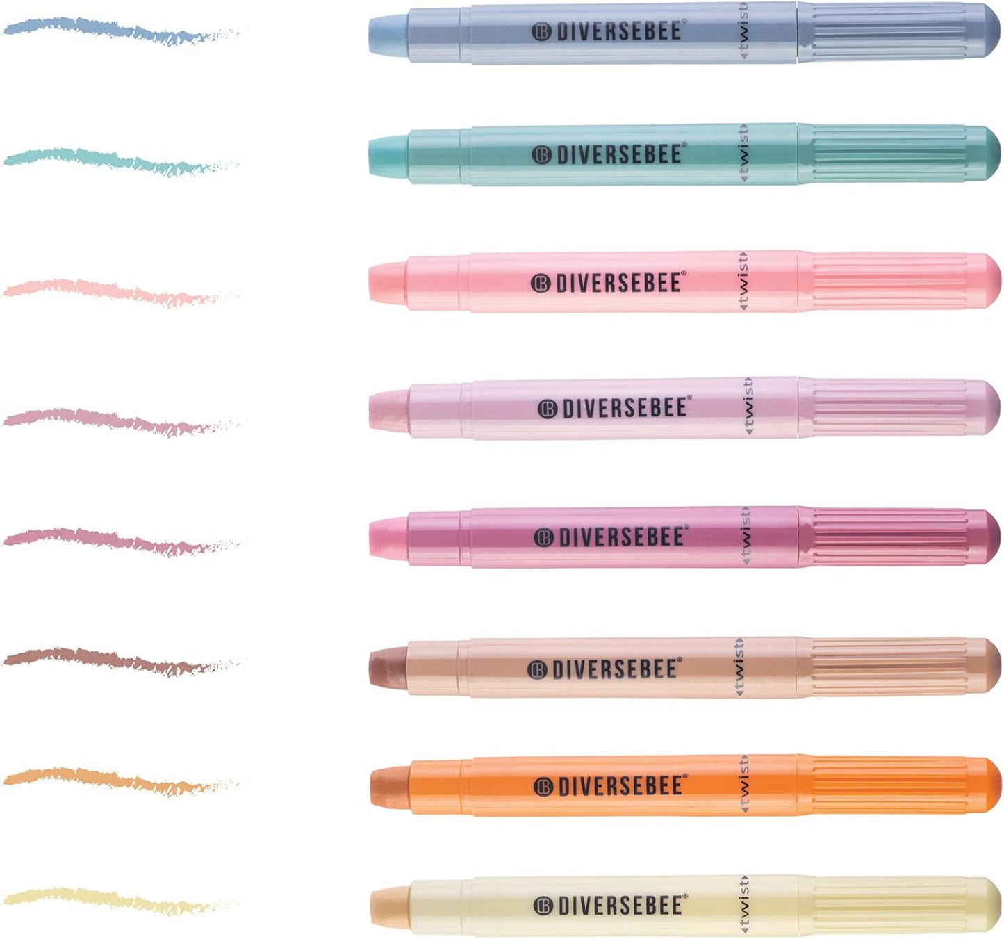 DIVERSEBEE Bible Highlighters and Pens No Bleed, 8 Pack Assorted Colors Gel Highlighters Set, Cute Bible Markers Study Journaling School Supplies and Accessories (Vintage)