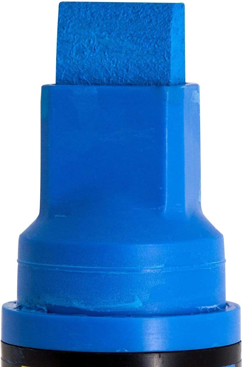 Window Markers for Glass Washable Car Window Paint Pen- Dry Erase Liquid Chalk Marker Car Decorations on All Surfaces, Tire, Windshield - Auto Marker, Autowriter, Rain Resistant (Blue, Jumbo Tip)