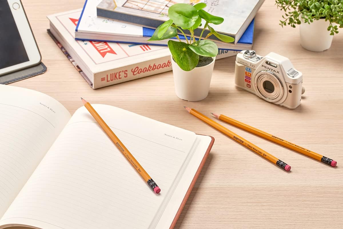 Bostitch Office Premium #2 Pencils, American Cedar Wood, Pre-Sharpened, HB Graphite, 144-Pack