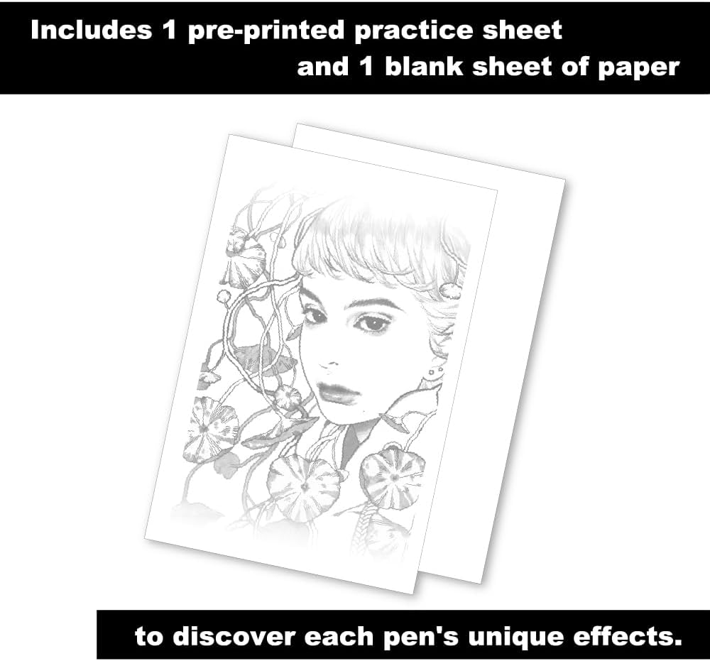 Kuretake ZIG Inktober Special Set, ZIG ILLUSTRATION BASIC SET NO.4 for Manga Drawing, Lettering and Calligraphy, Professional Artist Quality, Made in Japan