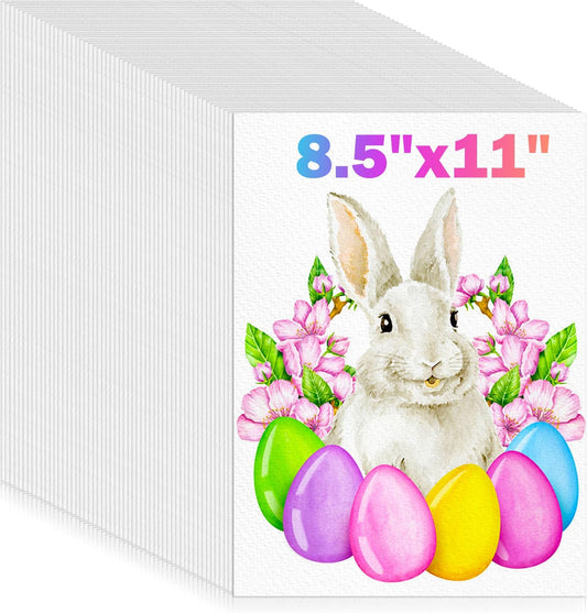 128 Sheets Watercolor Paper, Easter Basket Stuffers, 8.5"x11" Cold Press Water Color Paper, 140lb/300gsm Artist Sketch Easel Acrylic Painting Drawing Supplies for Watercolors, Watercolor Paint Set