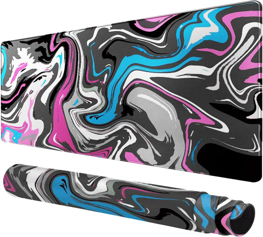 Large Mouse Pad for Desk - Gaming Mouse Pad with Non-Slip Base Stitched Edges, Desk Mat Desk Pad for Keyboard and Mouse