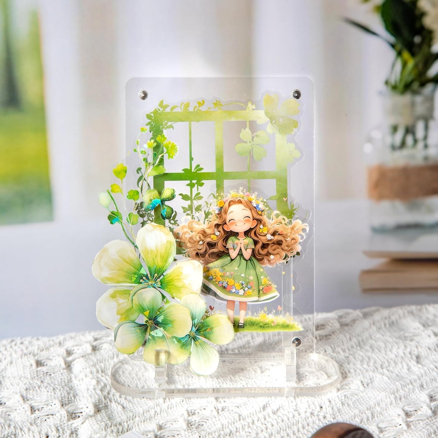 120Pcs Silhouette Window PET Sticker Set, Transparent Nature Stickers for Scrapbooking, Journaling, Planner, DIY Crafts