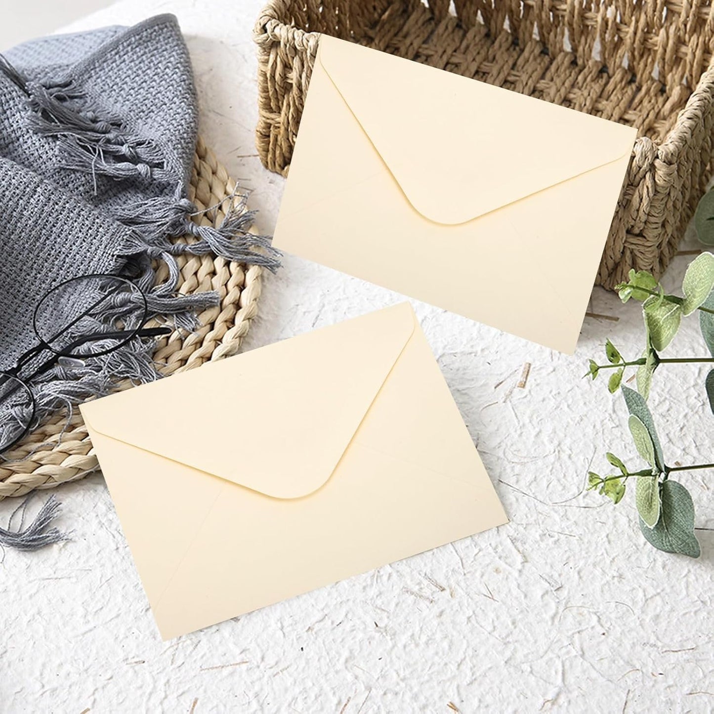 180 Packs Gift Card Mini Envelopes Small Envelope with Gummed Seal, Paper Business Card Envelopes, Bulk Tiny Envelope Pockets for Small Note Cards, 4 x 2.7 Inches (Cream)