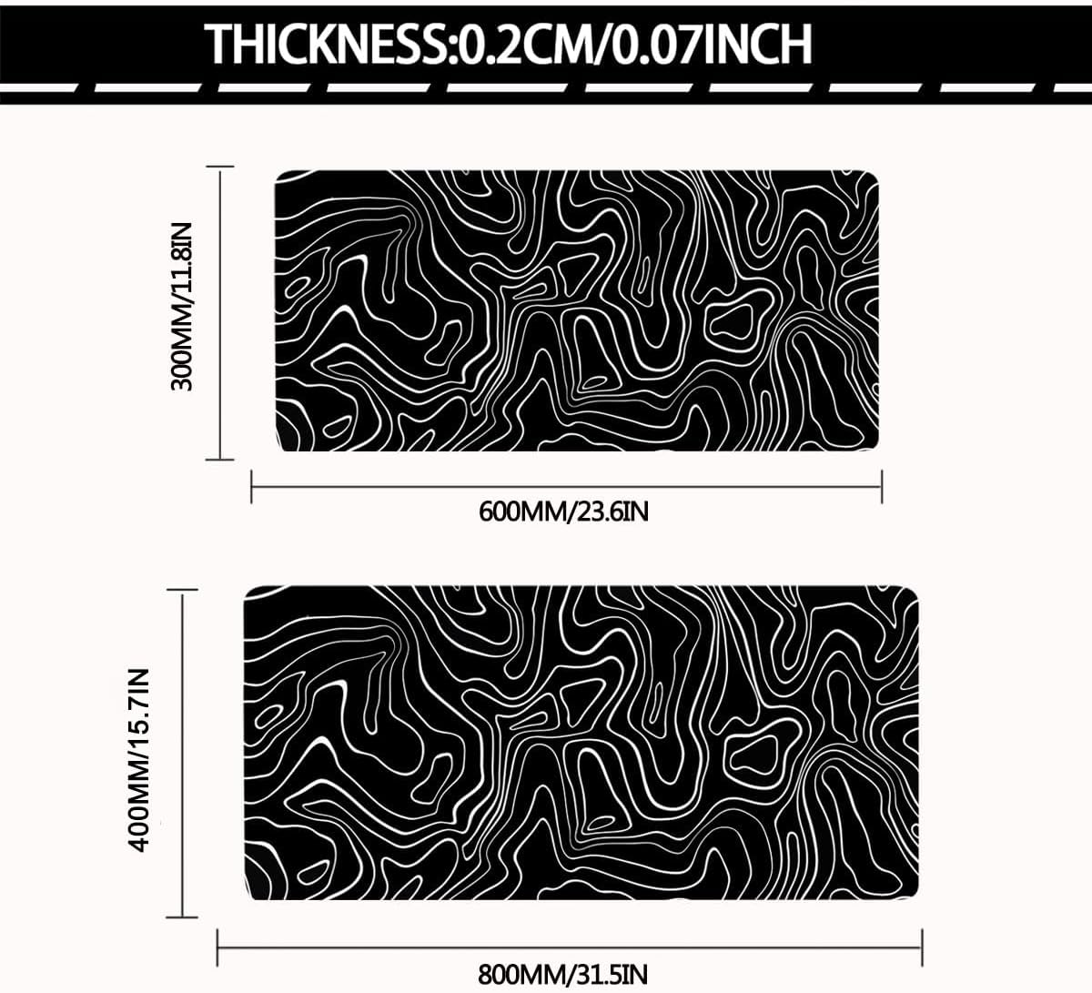 Gaming Mouse Pad - Non Slip Mouse Pad for Desk, Large Mouse Pad with Stitched Edges for Home Office