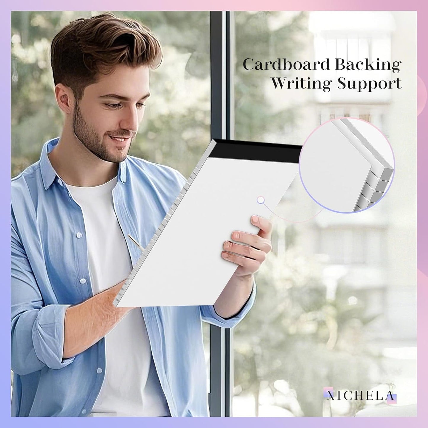 12 Pack Legal Pads 8.5 x 11 Wide Ruled Note Pads 8.5 x 11 Inch Notepads Micro Perforated Writing Pads Notebook Pads of Paper Lined White Paper, 30 Sheets per Notepad for Office & School Supplies