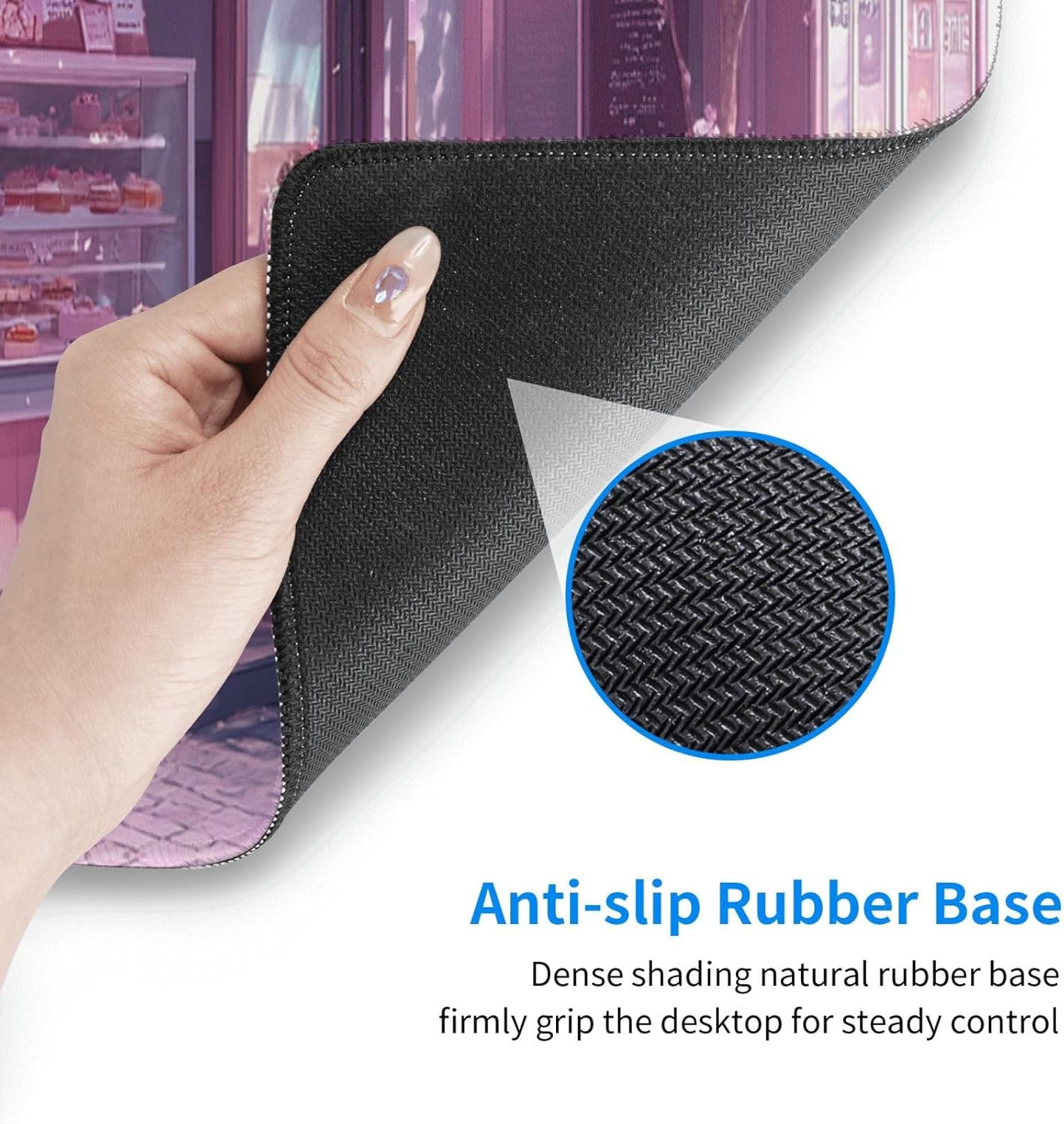 Kitten Mouse Pad 31.5 X 11.8 Inch Big Desk Rubber Base Stitched Edges Keyboard Pad XXL Mouse Mat for Home Game and Office