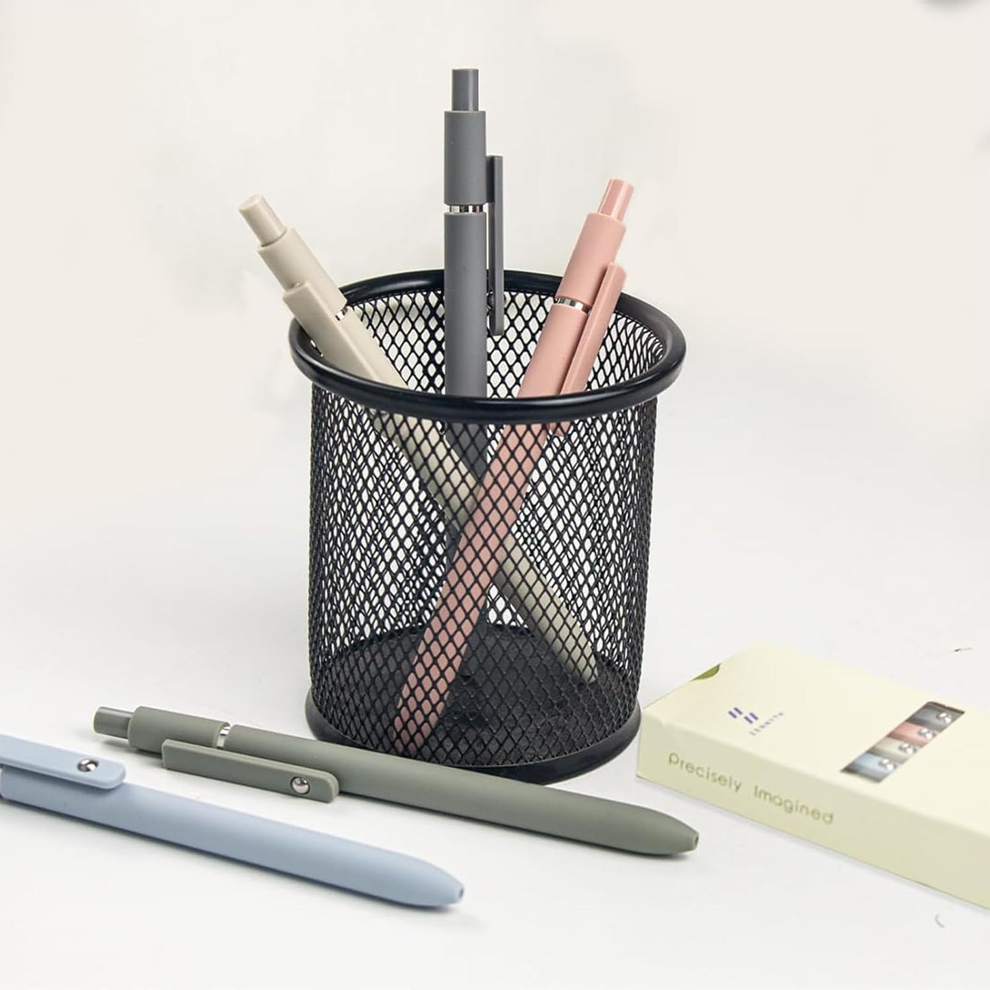 Gel Pens, 5Pcs 0.5mm Fine Point Pens With Smooth Wirting,Quick Dry Aesthetic Pens For Journaling, Ballpoint for Office School Supplies,Gifts for Women Men Student(Morandi)