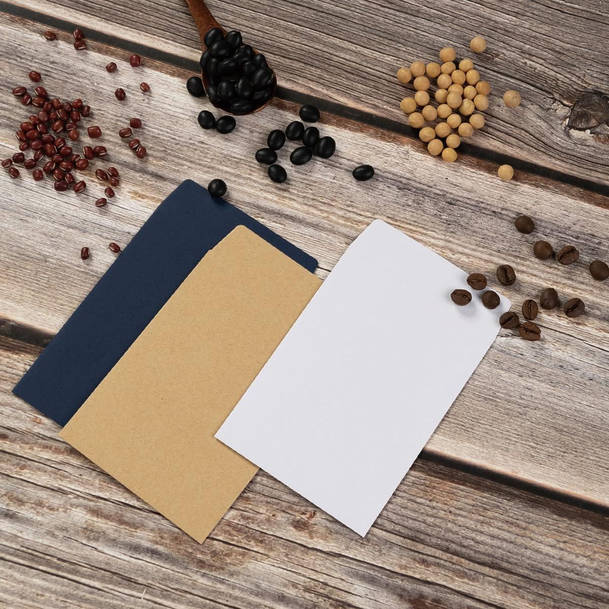 100 Pack Seed Envelopes Self-Adhesive Small Coin Envelopes Seed Storage Packets for Garden, Office or Wedding Gift (Black, 3 1/4 ×4 1/2 inches)