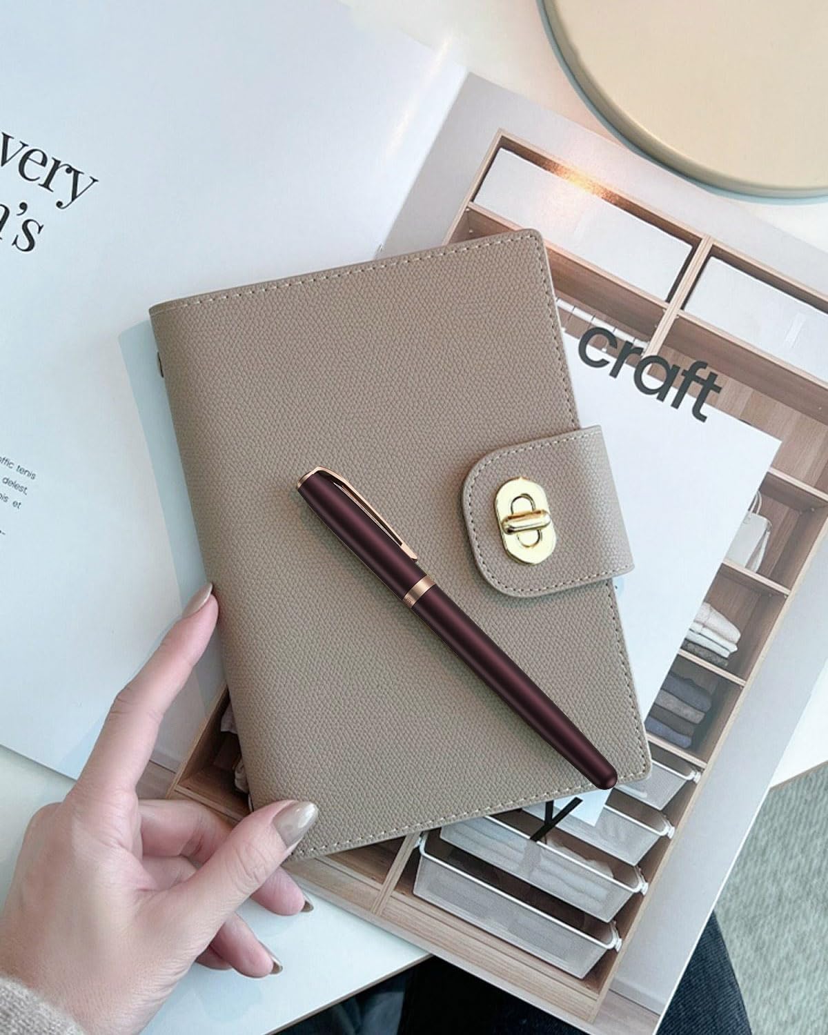 samurai Fountain Pen Set,Hand Polished Medium Nib,Calligraphy Nib(Bent Nib),Includes 8 Ink Cartridges,Ink Refill Converter*2 And Gift Box,Best Pen Gift Set for Men & Women(Dark red)