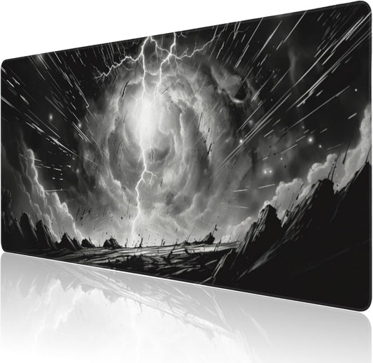Extended Large Gaming Mouse Pad, Anime Manga Large Desk Mat for Desktop XXL, Non-Slip Rubber Base Stitched Edges Long Computer Keyboard Desk Pad Mouse Mat for Gaming Home Office 35.4"X15.7"