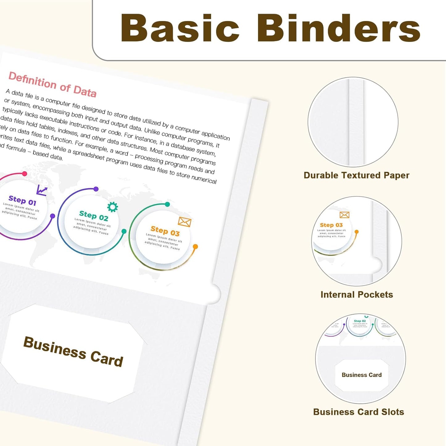 Folders with Pockets, LAYZZ 30 Pack Paper Pocket Folders, 2 Pocket Folders Fits Letter Size Paper, for School Office and Home (White)