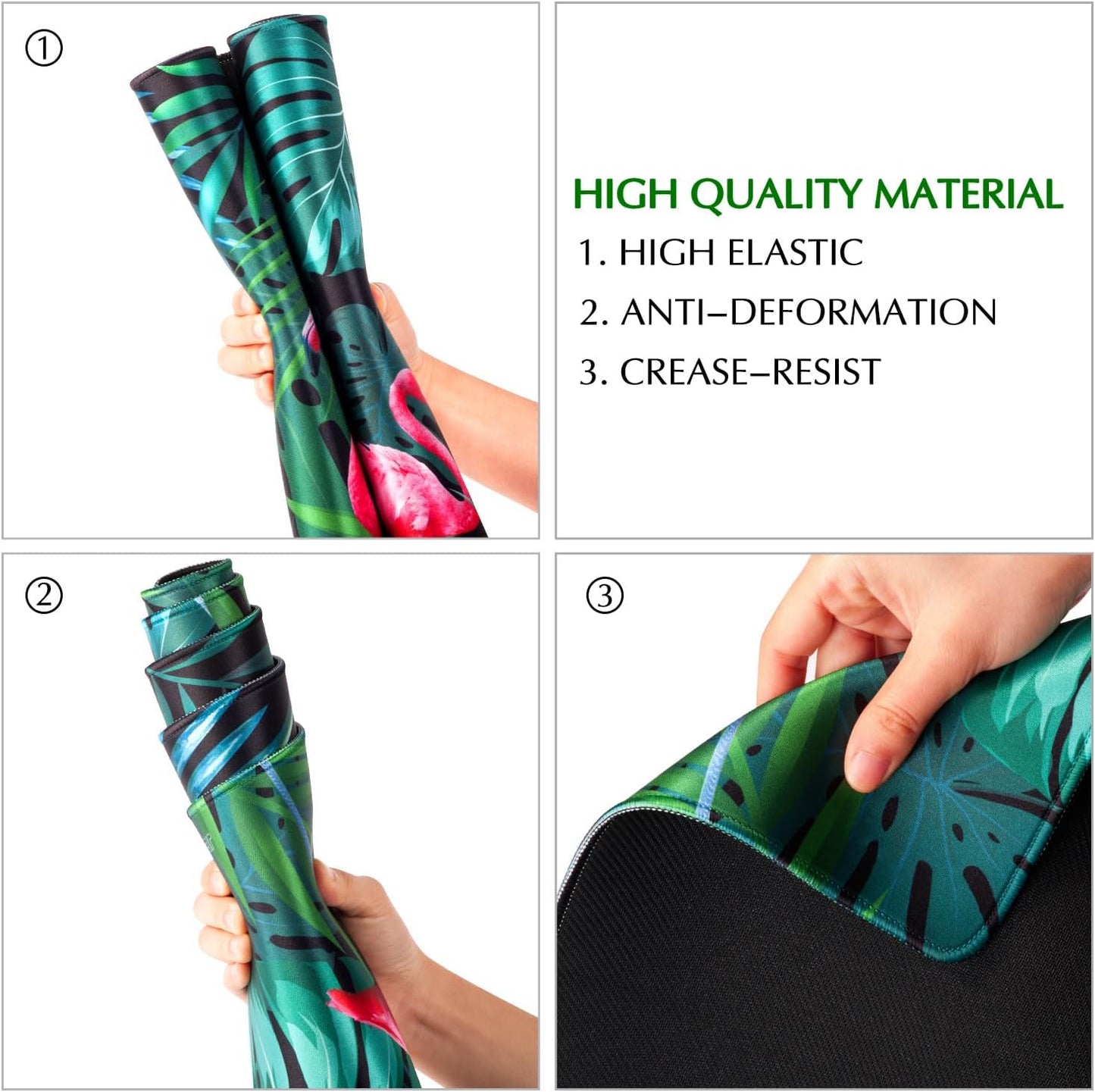 JIALONG Large Gaming Mouse Pad with Non-Slip Rubber Base - XXL Extended Desk Mat for Gaming, Office, and Home - 35.4x15.7 Inches Mousepad