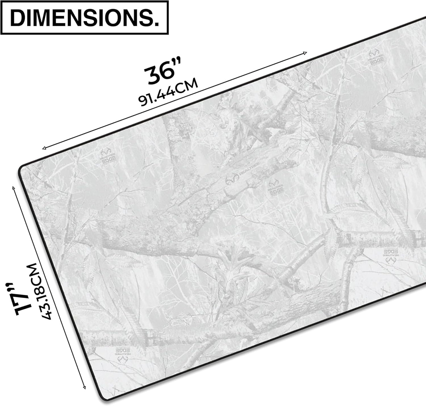 MPCO. Dark Fantasy Large Gaming Desk Pad - 36" x 17" Duraglyde Fabric Thunder’s Wrath Keep Desk Mats - Non-Slip, Washable, Smooth Glide for Precision Gaming & Work