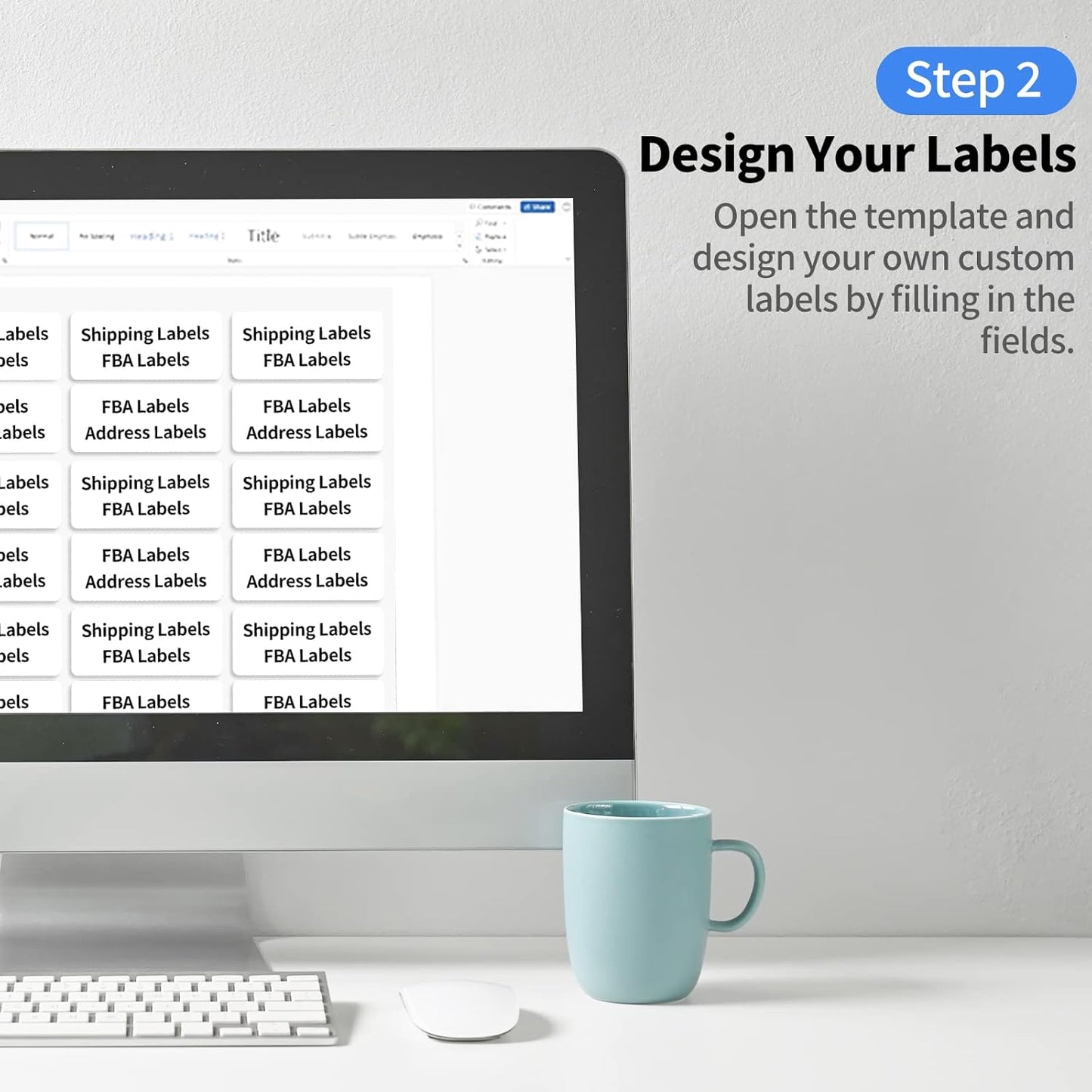 2"x4" Shipping Address Labels, 10-UP Blank Mailing Labels, White Self-Adhesive Customized Stickers for Inkjet and Laser Printer [5000 Sheet, 50000 Labels]