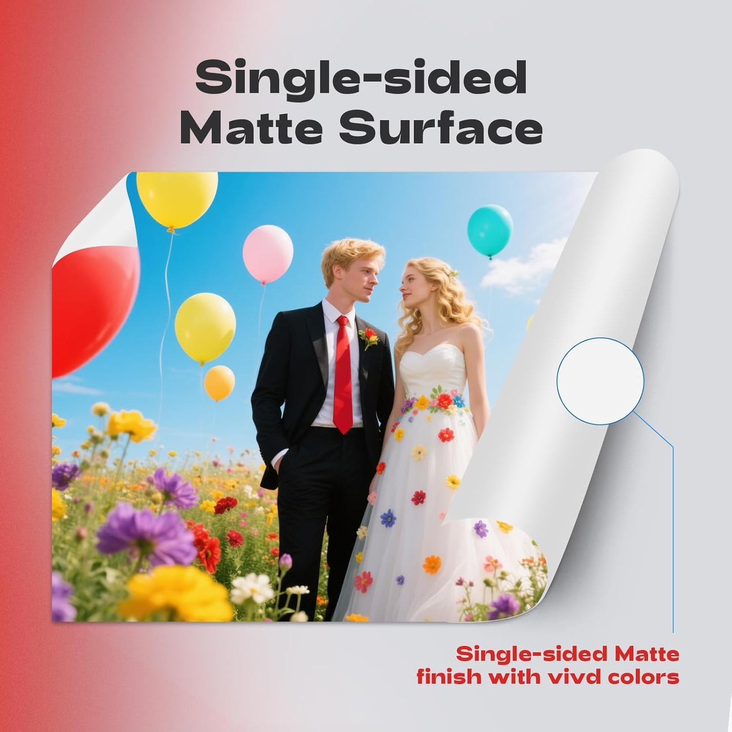 120 Sheets Matte Presentation Paper 11x17 48lb 180gsm Photo Paper for All Dye Ink Inkjet Printers