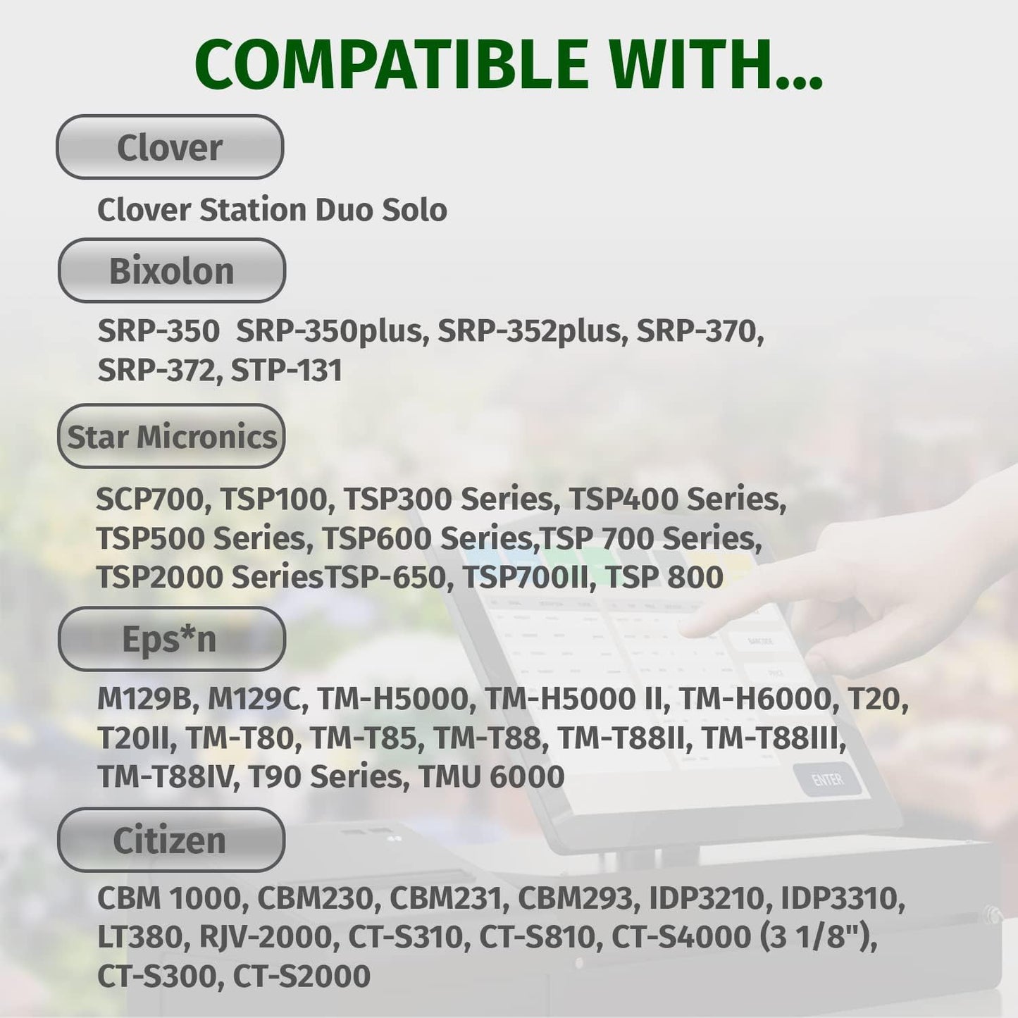 Gorilla Supply 48 gsm Thermal Paper Receipt Roll 3-1/8" x 230' BPA Free 50 Rolls