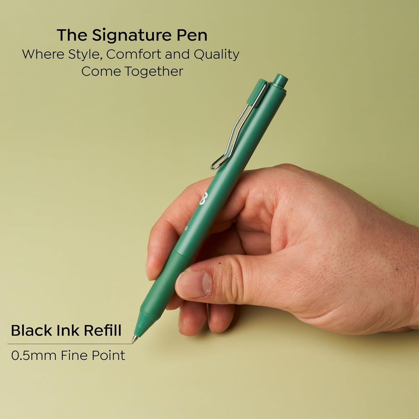 BLIEVE - Gel Pens Black Ink, Matte Finish, Smooth Writing, No Bleed - For Journaling, Bible Notes, Drawing - Cute School Supplies, 8 Pack (Terracotta, Black Ink)