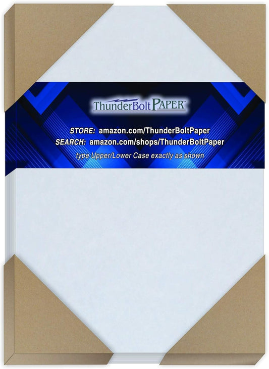 150 Blue Parchment 65lb Cover Weight Paper - 4.5" X 6.5" (4.5X6.5 Inches) Invitation 1/2" Smaller Than 5X7 Size - Printable Cardstock Colored Sheets Old Parchment Semblance