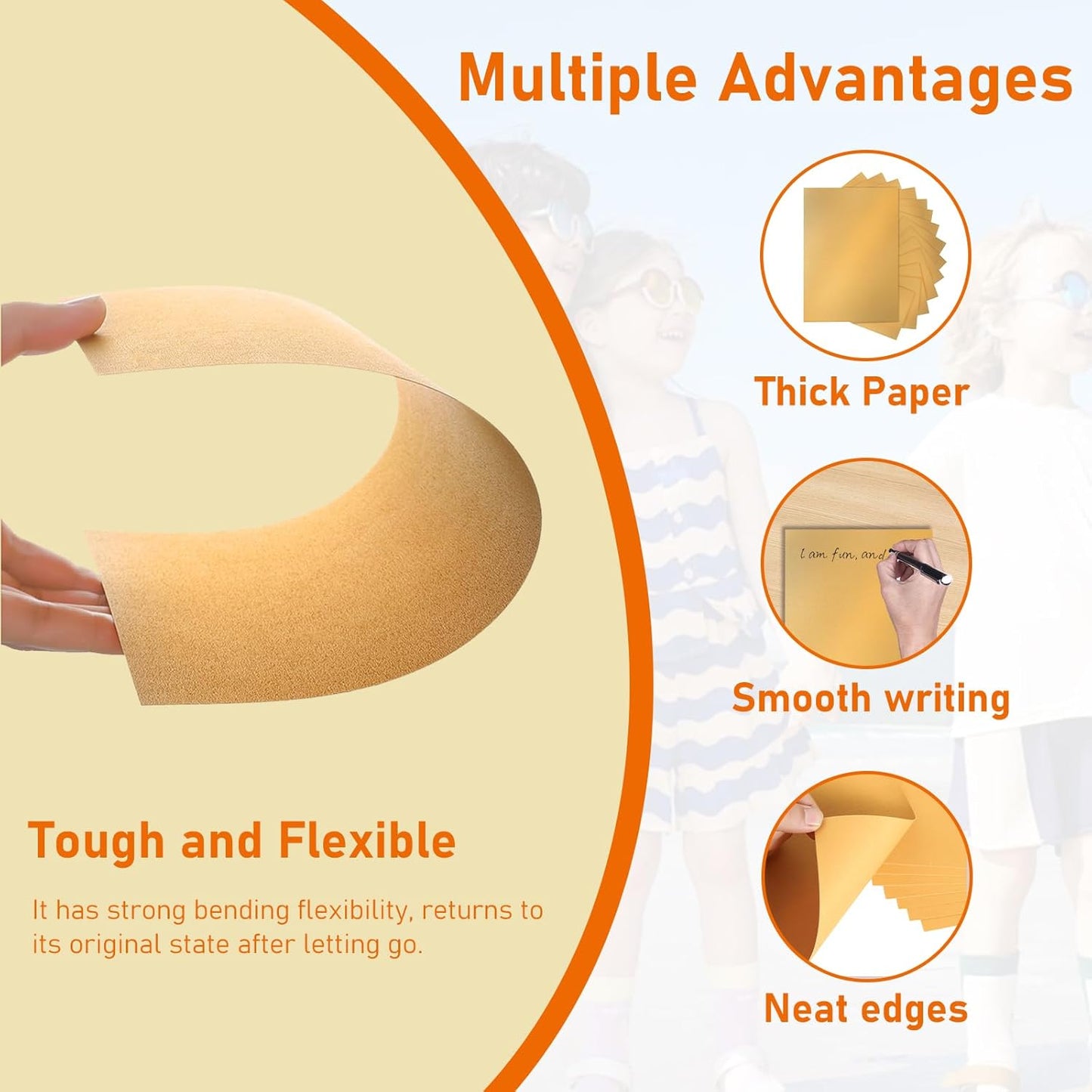 100 Sheets Shimmer Gold Cardstock 8.5 x 11 Scrapbooking Paper, 92lb Heavyweight Glossy Paper Card Stock for DIY Making Cards, Wedding, Crafting, Greeting Cards, Invitations, Menus