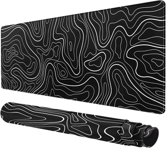 Large Mouse Pad for Desk - Gaming Mouse Pad with Non-Slip Base Stitched Edges, Mousepad for Keyboard and Mouse