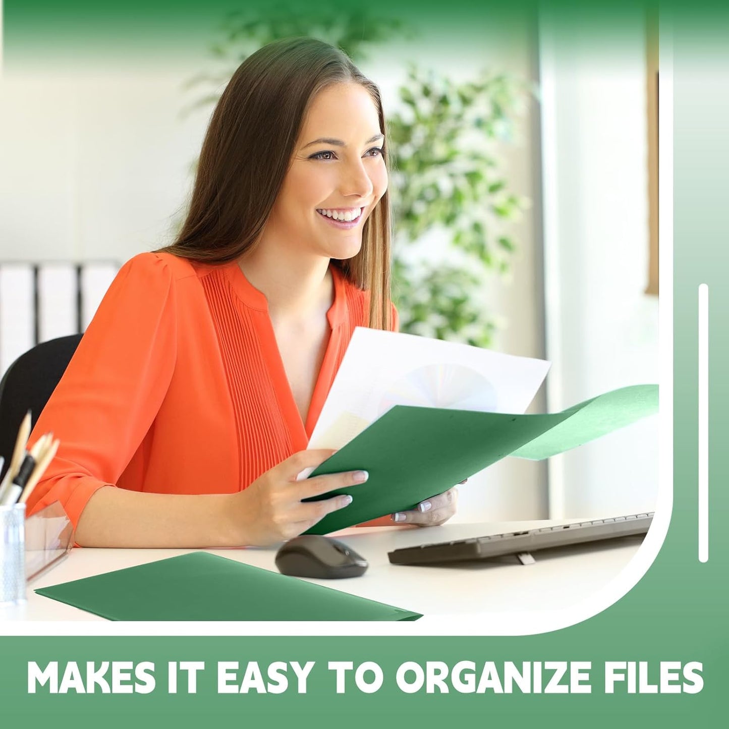 Gueevin 24 Pcs Plastic Folders with Pockets, Back to School Two Pocket Folder Fit Letter Size, Heavy Duty School Business Card Holder for Home Office, 11. 61 x 9. 45 Inches (Multicolored)