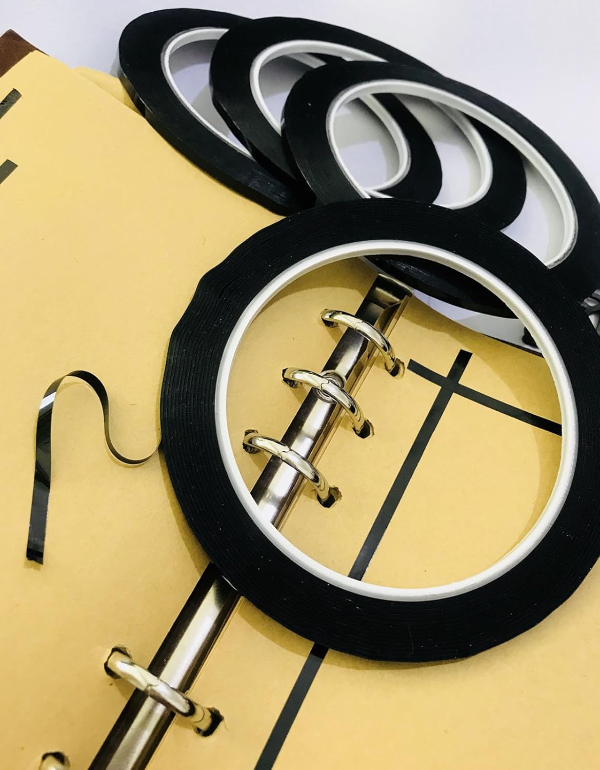 GoProver Set of 6 pcs 3mm 1/8 inch Lightning Width Graphic, 108 Feet Feet Long per Roll