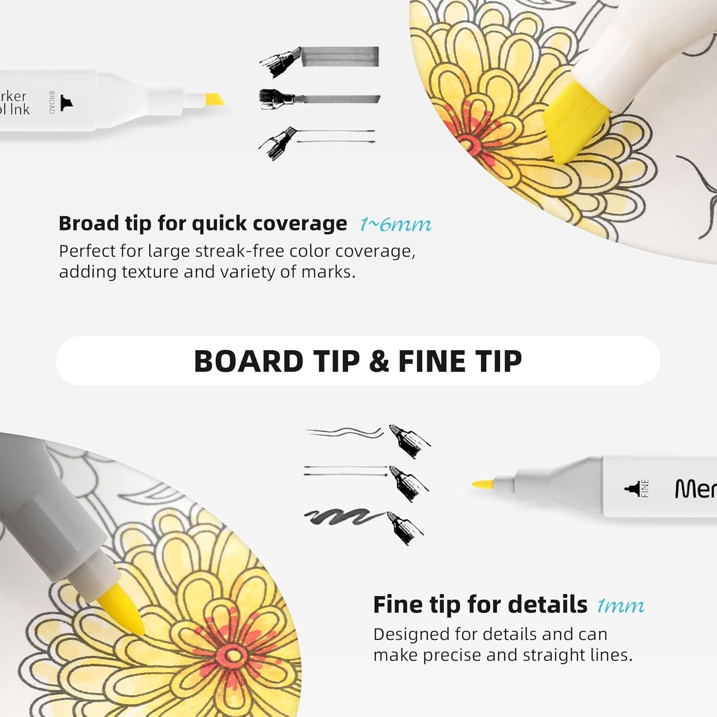 120 Colors Dual Tip Artist Alcohol Markers Set with Carrying Case - Perfect for Coloring, Drawing, Sketching, Card Making and Illustration - Perfect for Adults and Kids