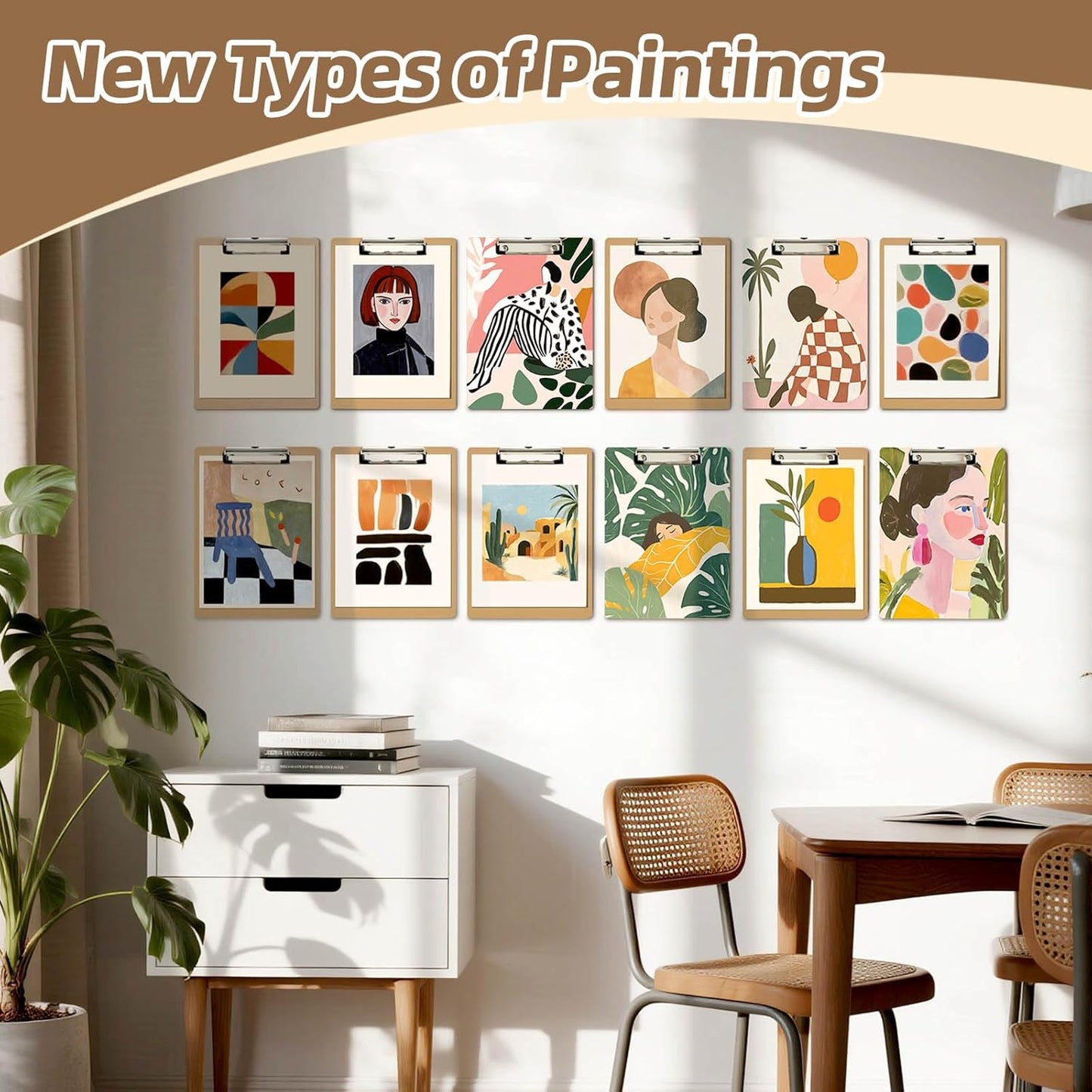 HappyHapi 28 Pack Clipboard 8.5 x 11 Letter Size Clip Boards Bulk, A4 Wooden Hardboard Office Clipboards Pack for Classroom, Work-Meetings, Brown