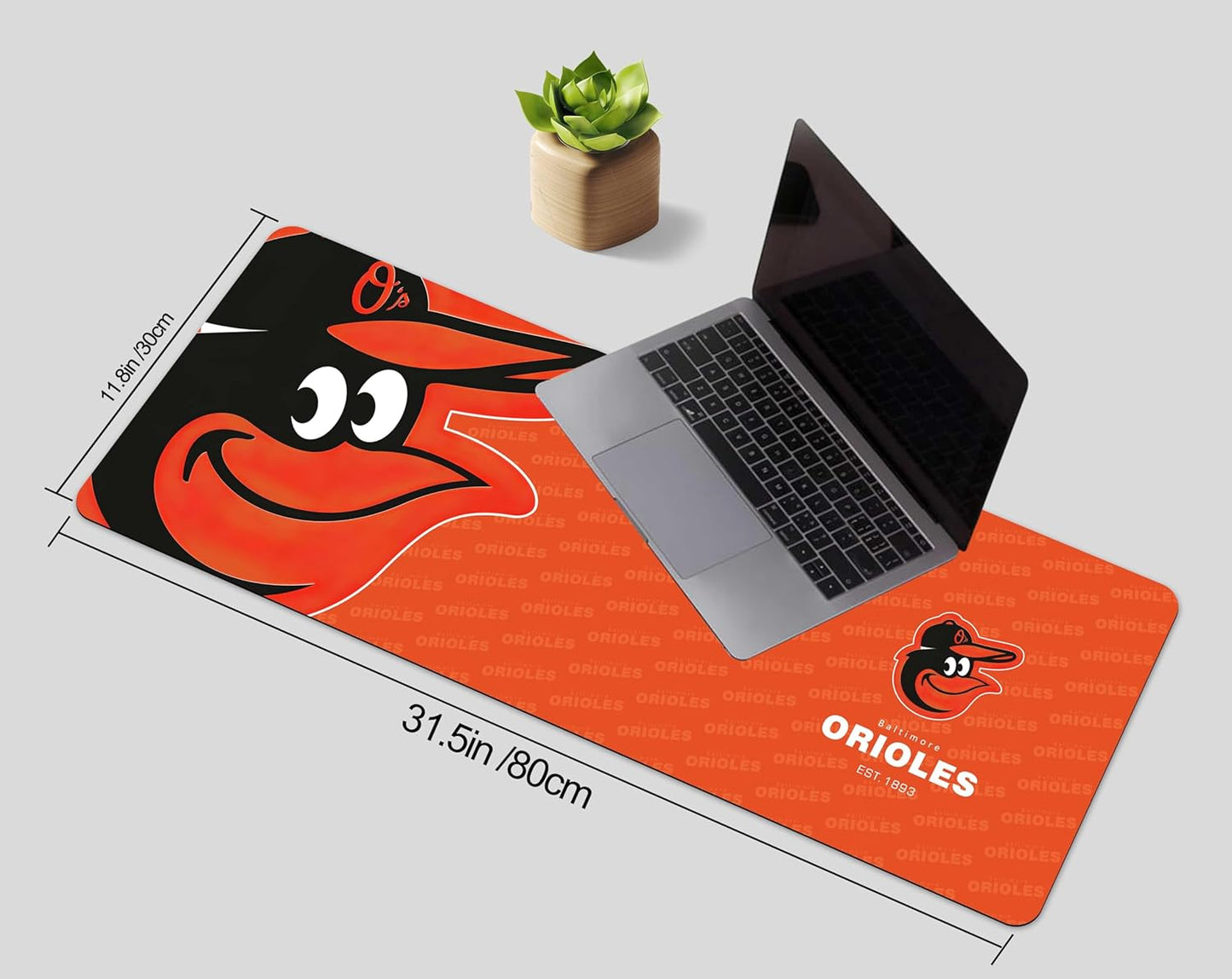 Supercool Design Large Sport Square Theme Mousepad - Waterproof Non-Slip Rubber Base Mouse Pad for Office & Home Desk