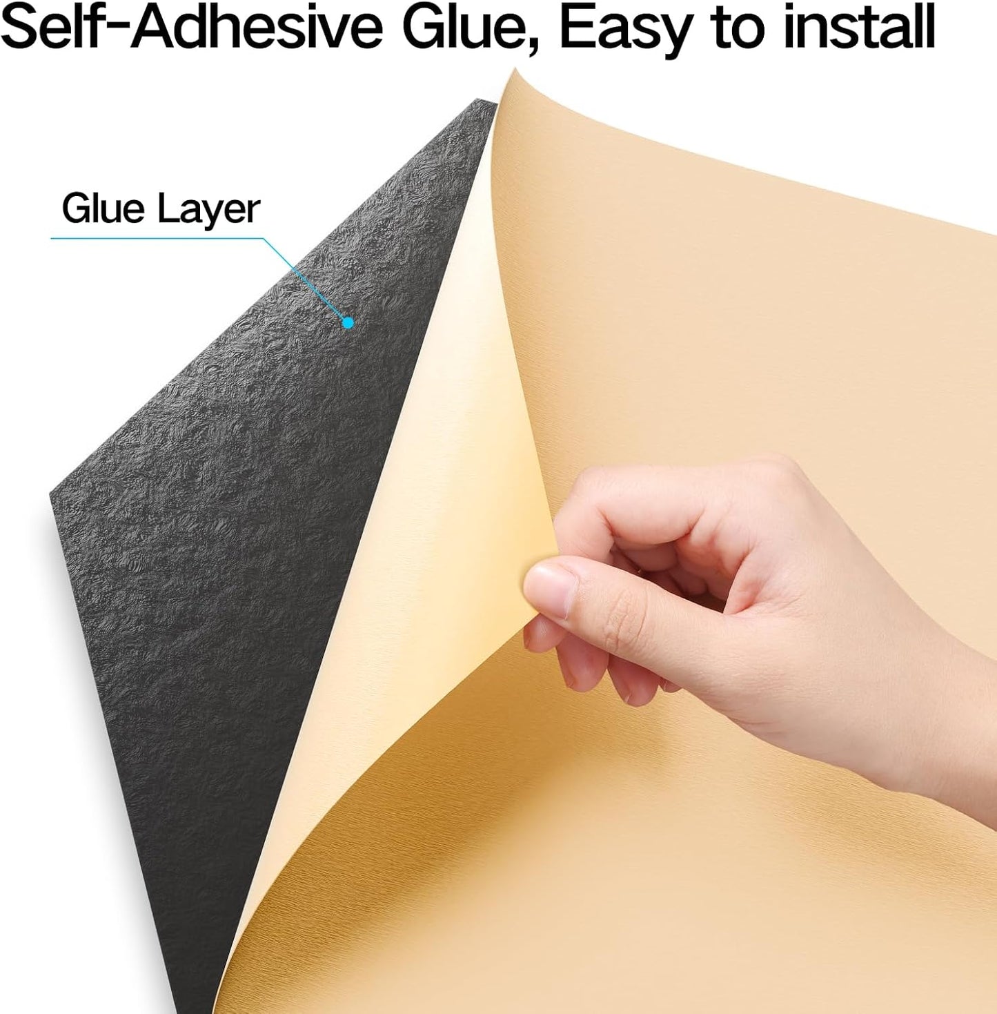 12-Pack Self-Adhesive Acoustic Panels 12" x 10" x 0.4" High-Density, Flame-Resistant Soundproof Foam. Absorbs Noise and Eliminates Echoes, Hexagonal 3D Design (White Face)