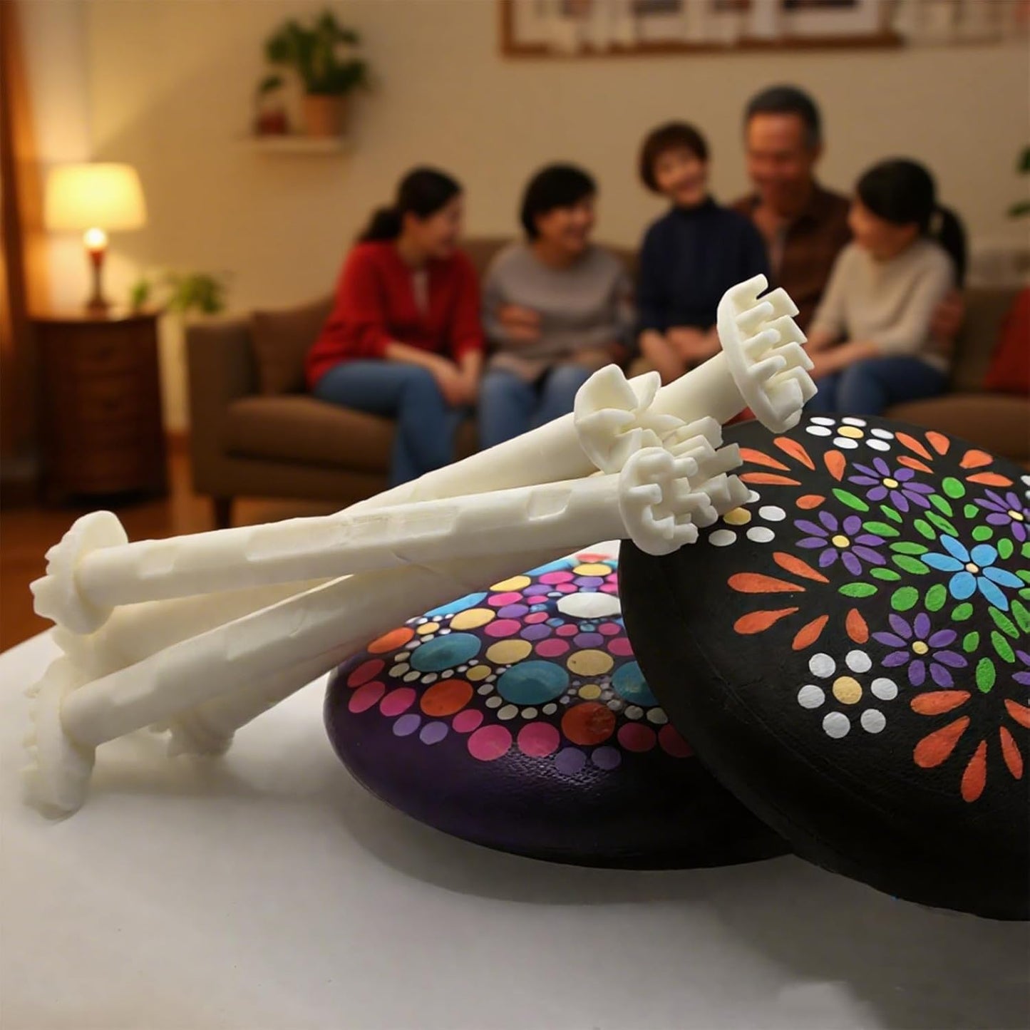 Flower Floral Dotting Tools Set: 3D Printed Stamps for DIY Graffiti. Flowers, Leaves, Cat Paw Patterns. Drawing Templates for Dot Painting. (A)