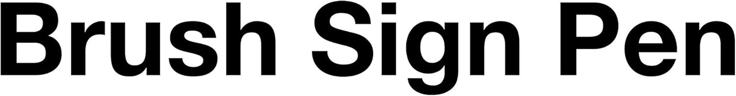 Pentel SES15CPC12 Sign Pen Brush Flexible Point Marker, Assorted, 12/Pack