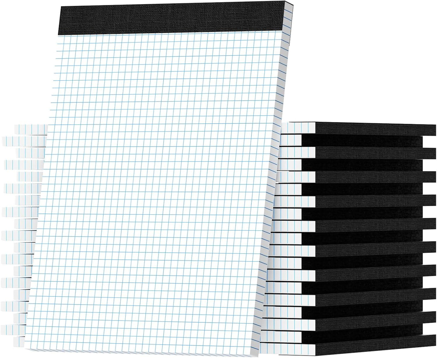Graph Paper 8.5 X 11, 20 Pack, 4x4 Quad Ruled, Grid Paper Pad 8-1/2" X 11.75", Grid Pad 8.5 X 11.75, Engineering Notebook, Easy Tears Off, White 70 Gsm Graft Paper