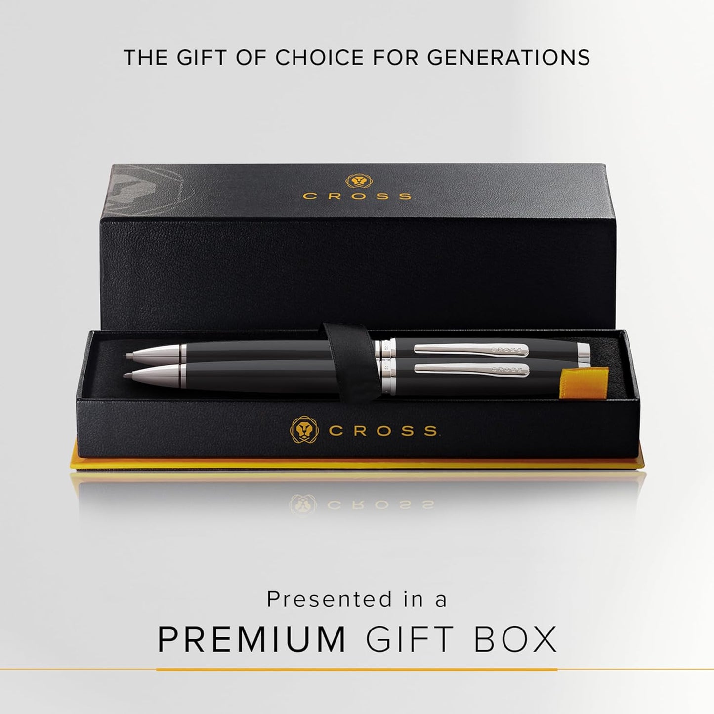 Cross Coventry Black Lacquer Pen and Pencil Gift Set