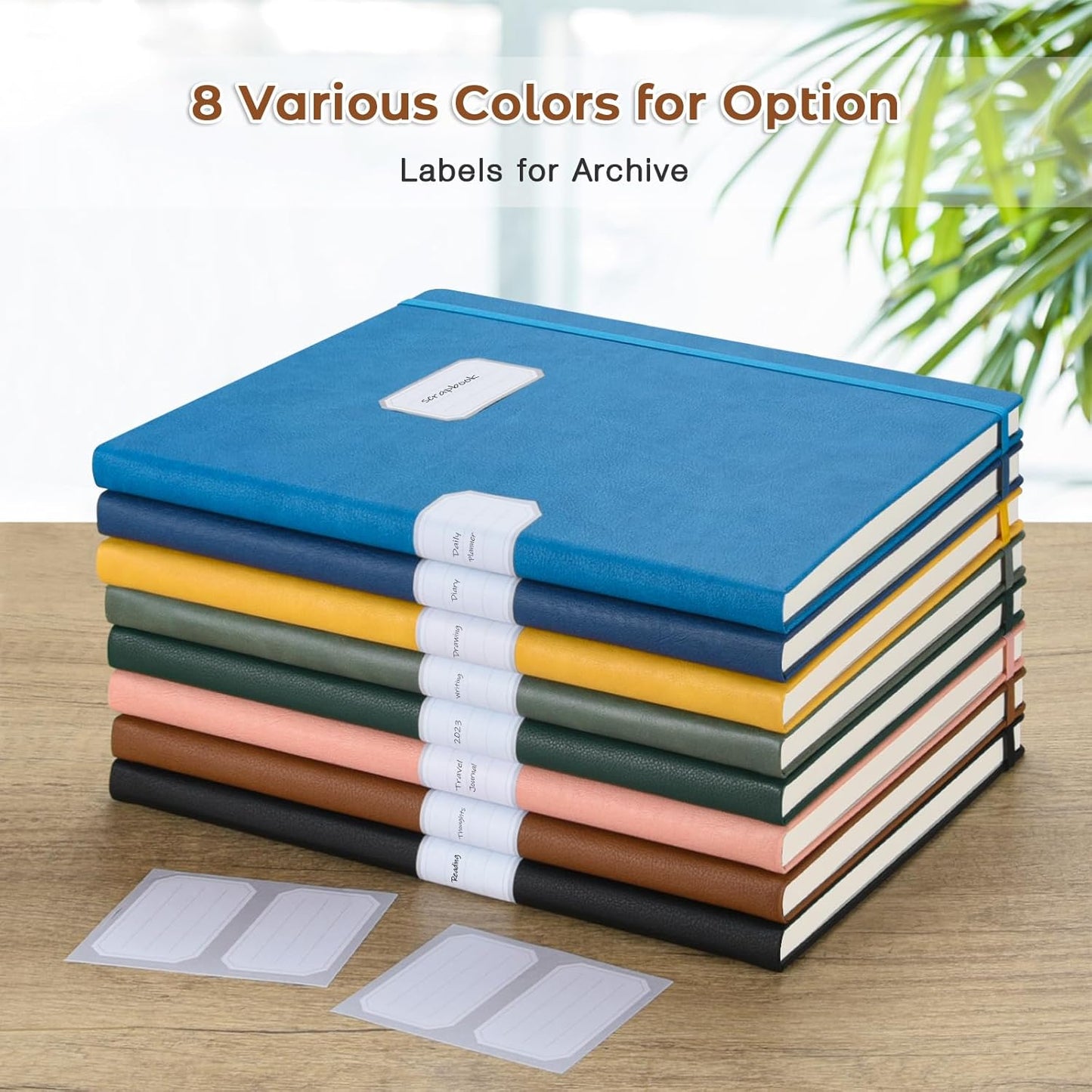 Graph Paper Notebook, Hardcover Notebook 8.5 x 11, Grid Notebook Journal for Women, Men, Large Leather Journals for Writing, Thick Paper, A4 Notebooks for Work, School Supplies, Engineering Brown