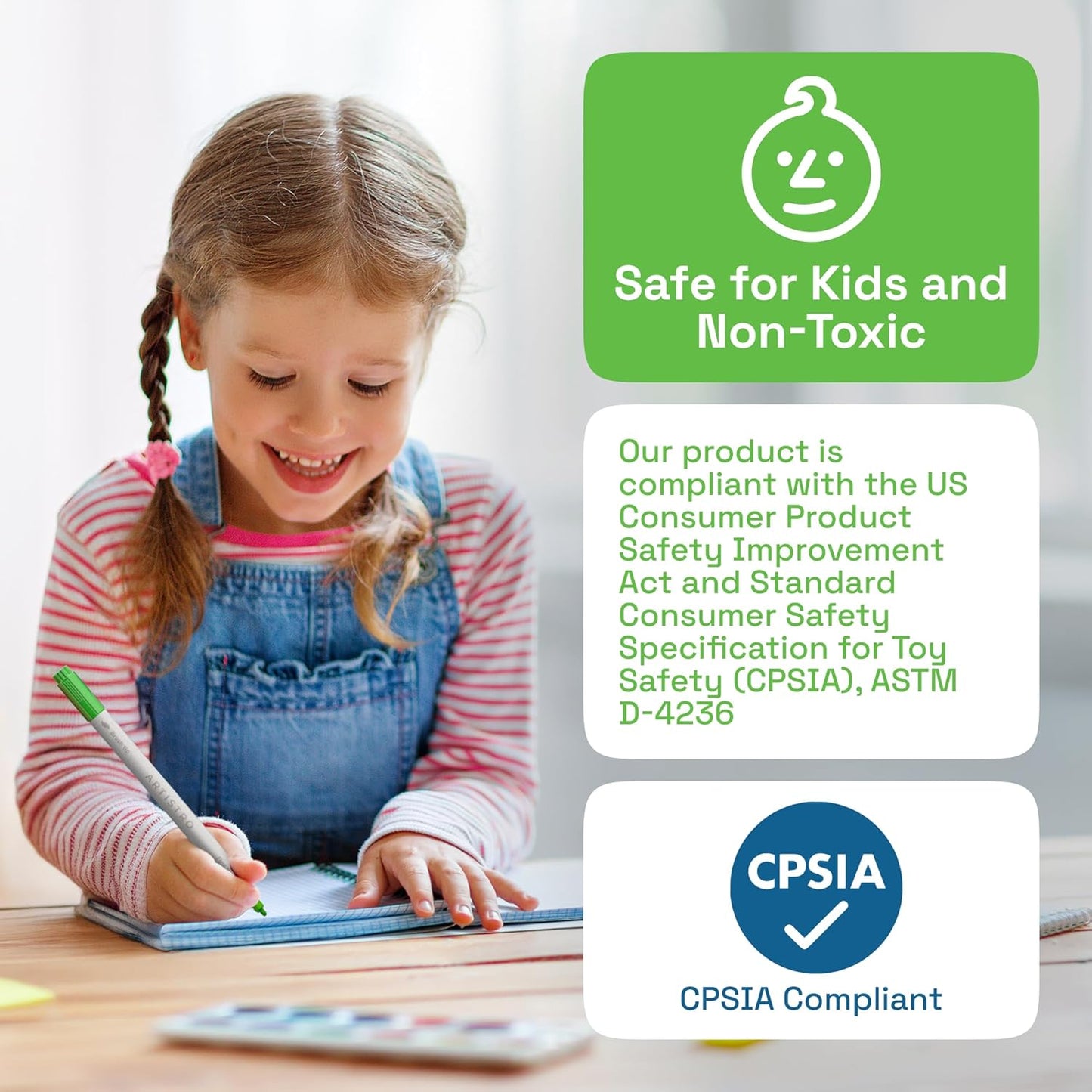 ARTISTRO Vibrant Acrylic Paint Markers for Rock, Fabric, Glass, Wood, Paper, Ceramic, Canvas & More - 72 Dual-Tip Paint Pens (Dot & Fine) - Quick Dry, Teacher Classrooms Must Have, Drawing Markers