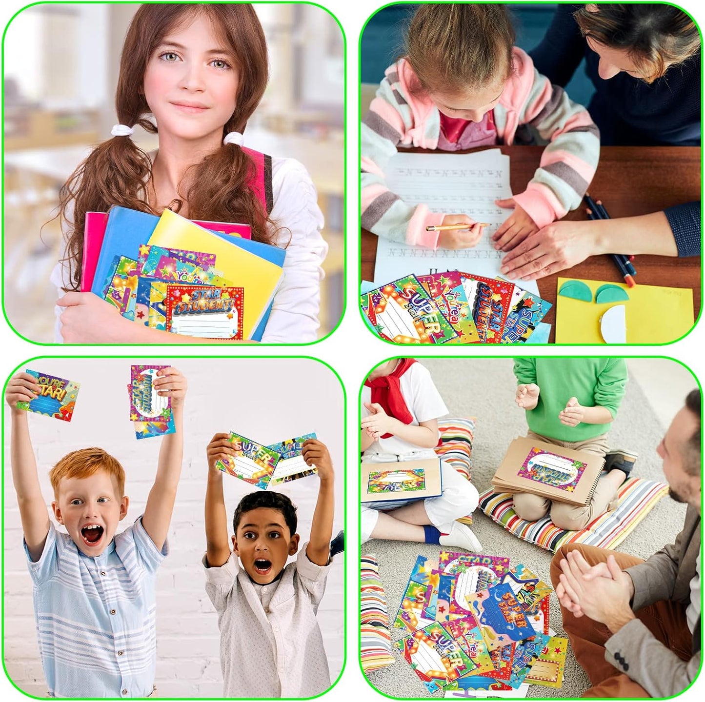 Frienda 60 Pieces You're a Star Awards Certificate Star Student Certificate of Award Star Recognition Rewards for Kids Birthday Certificates for Students Classroom Supplies