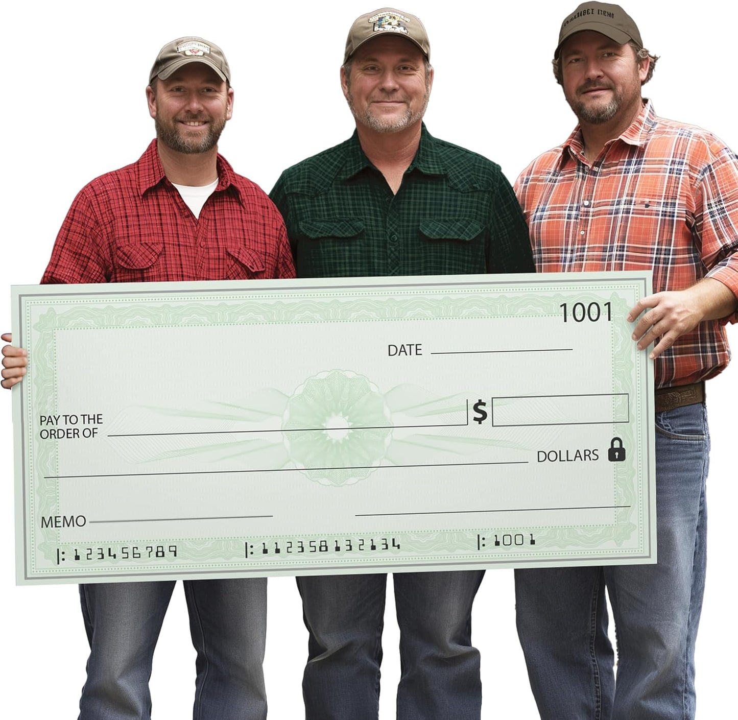 Giant Check | 36x16 Dry Erase Big Check for Presentations - Oversized Fake Check Award