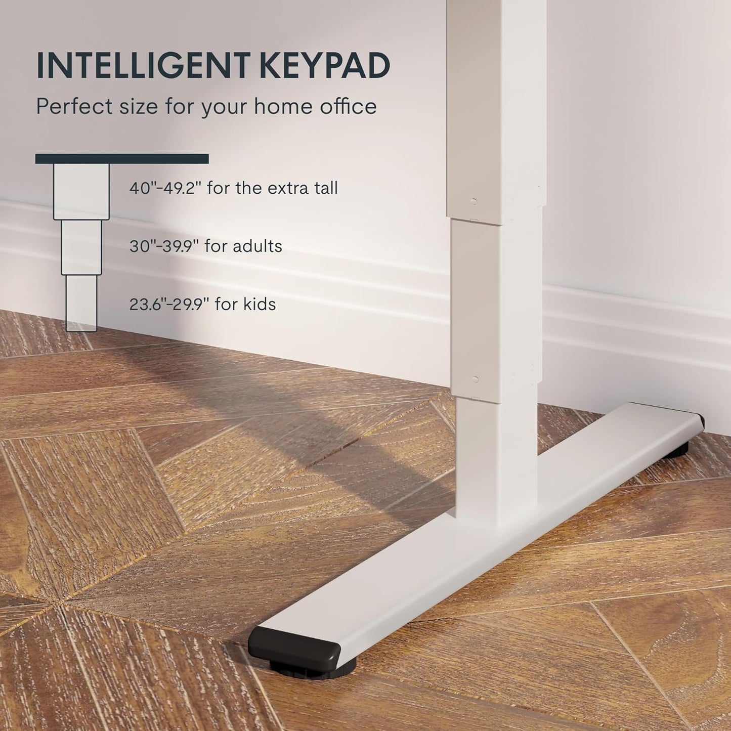 FLEXISPOT E6 Essential 3 Stages Dual Motor Electric Standing Desk 48x30 Inch Whole-Piece Board Height Adjustable Electric Sit Stand Desk(White Frame + Maple Desktop, 2 Packages)