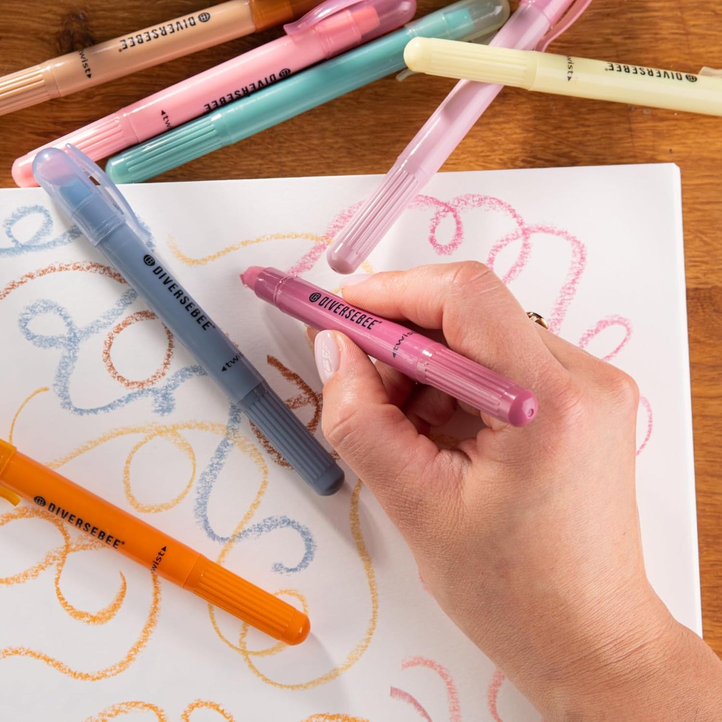 DIVERSEBEE Bible Highlighters and Pens No Bleed, 8 Pack Assorted Colors Gel Highlighters Set, Cute Bible Markers Study Journaling School Supplies and Accessories (Vintage)