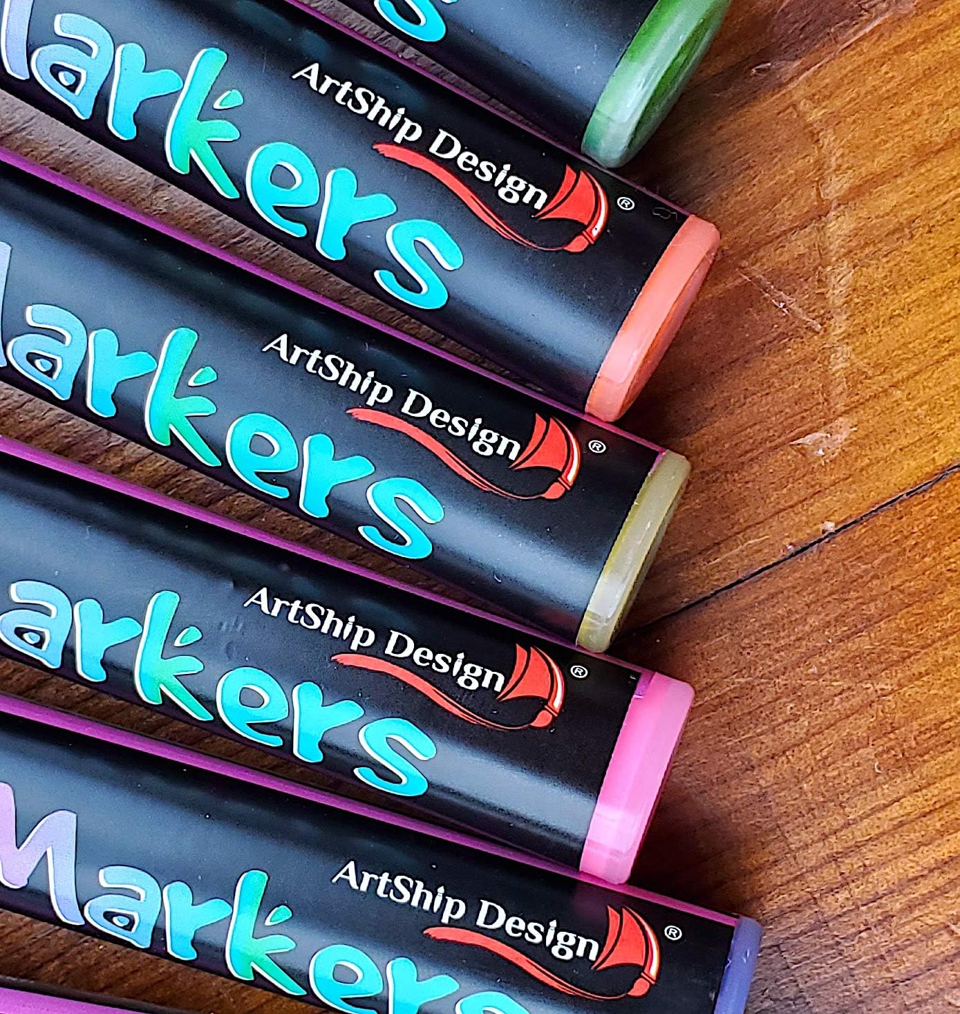 ArtShip Design 36 Chalk Markers Double Pack of Both Fine & Reversible Medium Tip Liquid Chalk Pens with Labels & Tip Tweezers Wet Erase Menu Boards, Windows, Mirrors, Non-Porous Chalkboards, Metal