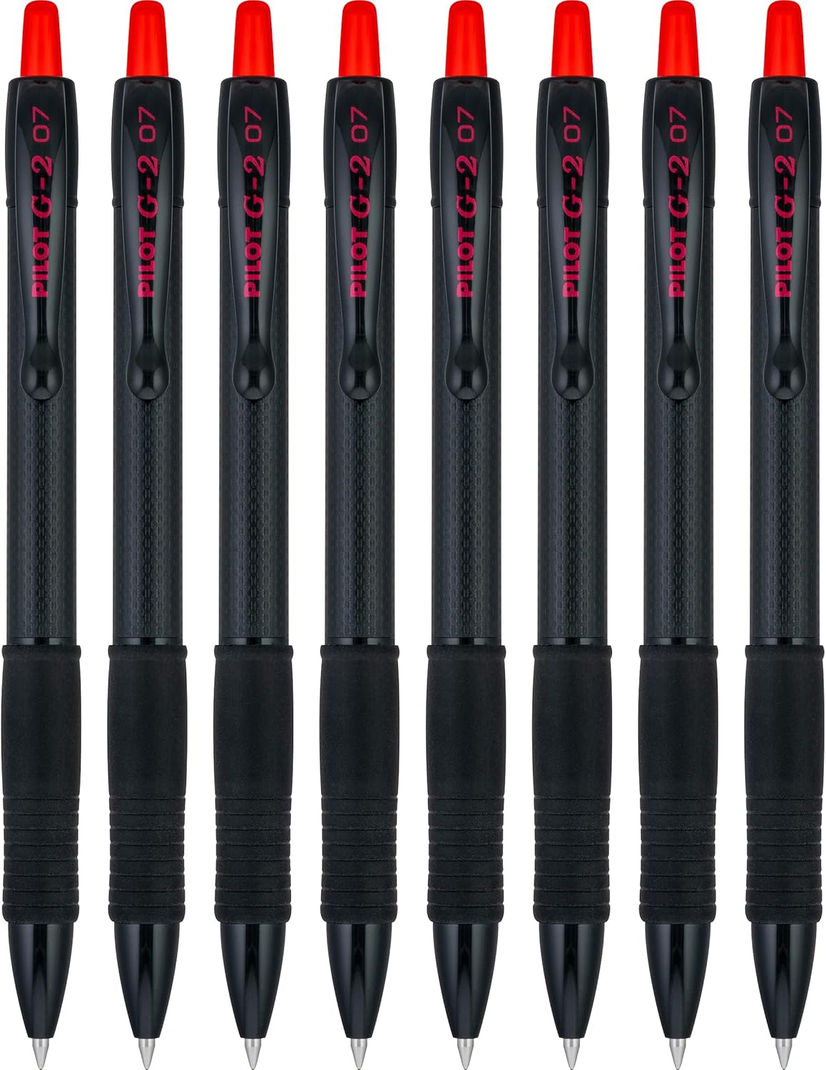 PILOT, G2 Edge Red Premium Gel Roller Pens, Sensory Writing Experience, 8ct box, Fine Point 0.7 mm