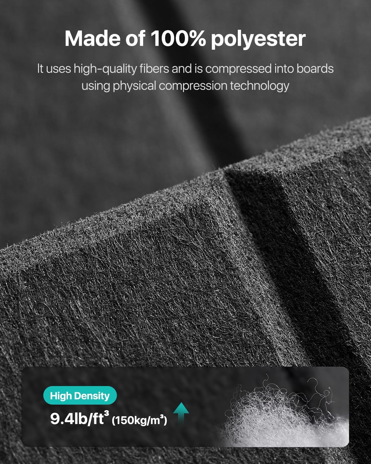 18 Pack Sound Proof Foam Panels for Walls, Self-Adhesive Acoustic Panels Sound Absorbing, 12" X 12" X 0.4" High Density Soundproof Wall Panels Tiles for Door, Ceiling, Home Office