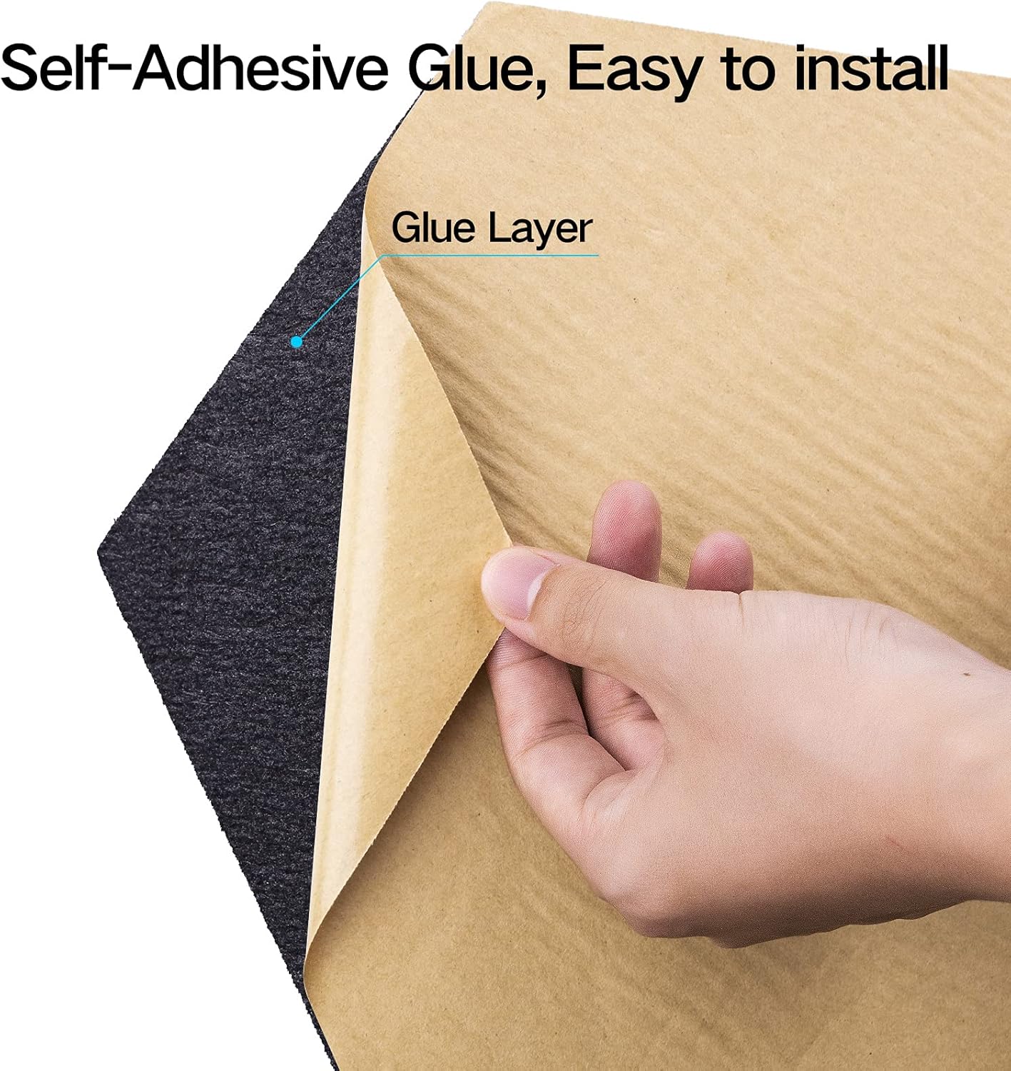 12 Pack Self-adhesive Acoustic Panels 12" X 10" X 0.4" - Sound Proof Foam Panels with High Density, Stylish Hexagonal Design, Flame Resistant, Absorb Noise and Eliminate Echoes(Black)