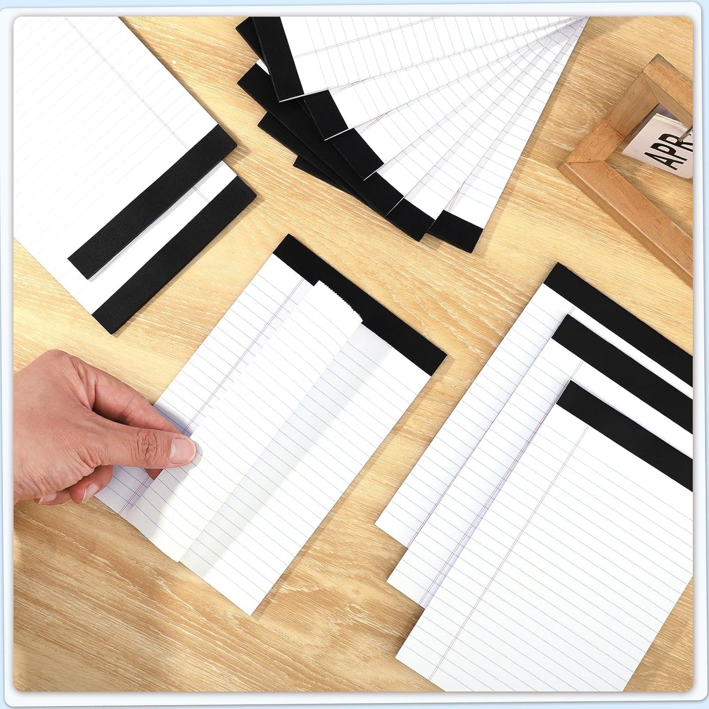 12 Pack Legal Pad 5x8, 360 Sheets Small Note Pad College Ruled Writing Pad Perforated Notepad for School, Office, To-Do Lists Grocery List Shopping List, 30 Sheets White